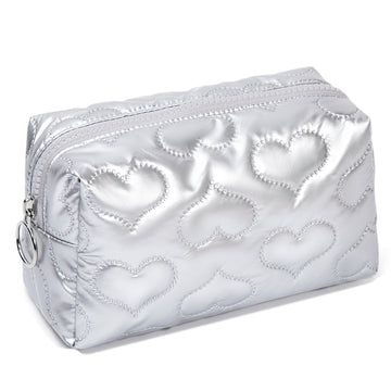 LOVE Cute  Makeup Bag(Silver)
